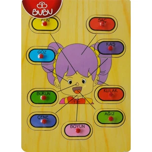 Ahşap Puzzle Yüz 30 x 21,5 x 0,8 cm