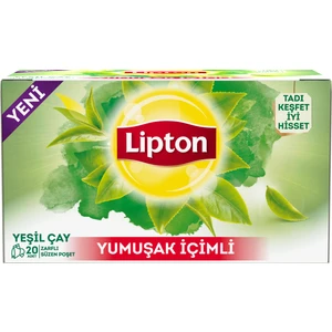 Yumuşak İçimli Yeşil Bardak Poşet Çay 20 Adet