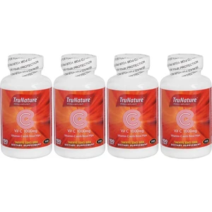 Trunature Vitamin C Kuşburnu Ekstresi 1000 Mg 100 Tablet C Vitamini 4 Kutu