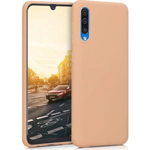 Case 4U Samsung Galaxy A50s / A30s / A50 Kılıf Klasik Mat Renkli Yumuşak Premier Silikon Rose Gold