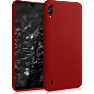 Case 4U Samsung Galaxy M10 Kılıf Klasik Mat Renkli Yumuşak Premier Silikon Kırmızı