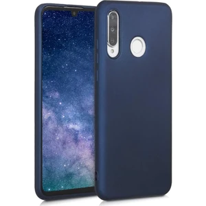 Case 4U Huawei P30 Lite Kılıf Klasik Mat Renkli Yumuşak Premier Silikon Lacivert