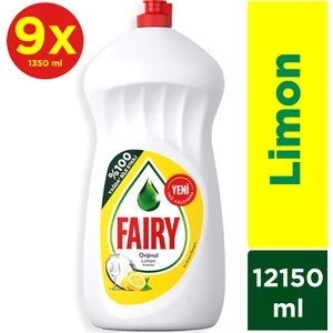 Sıvı Bulaşık Deterjanı Limon 1350 ml 9'lu 