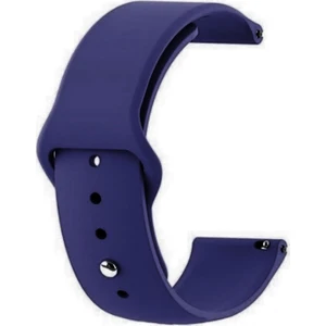 Case Street Amazfit Pace 46 mm Kordon Mat Düz Renkli Silikon Lacivert