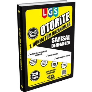 Tandem Yayınları Otorite 8.sınıf LGS 1.Dönem Sayısal Denemeler
