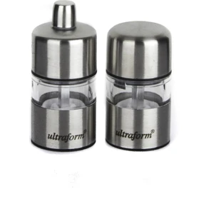 Metal Karabiber ve Tuz Değirmen Seti 7 Cm