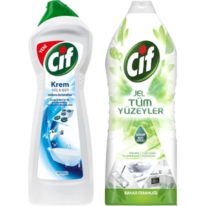 Amonyaklı 750 ml + Cif Tüm Yüzeyler Bahar Ferahlığı 1500 ml