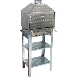 Mth-83 Davlumbazlı Bacalı Maltız Izgaralı Mangal