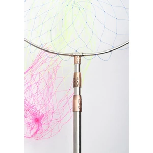 Paslanmaz Çelik Krom Geniş Göz Misina 50  cm ÇAP - 190  cm Sap - lüks Kepçe