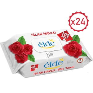 Islak Havlu Gül 100'LÜ x 24'lü