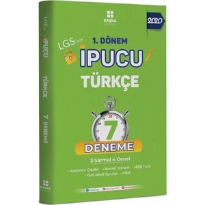 Başka Yayınları 8.Sınıf LGS 1. Dönem Ipucu Türkçe 7 Deneme
