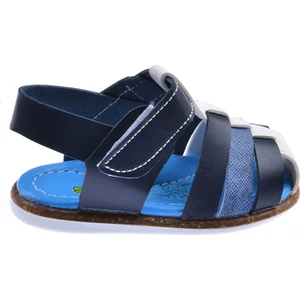 Kiko Şb 2321-29  Erkek Çocuk Ilk Adım Sandalet Terlik Lacivert-Mavi