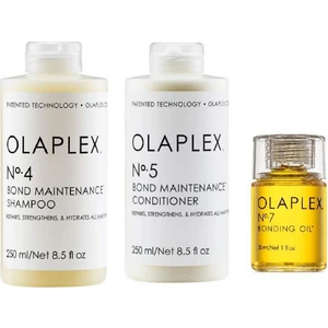 Olaplex No:4 Şampuan 250 ml - No:5 Bakım Kremi 250 ml - No:7 Bakım Yağı 30 ml