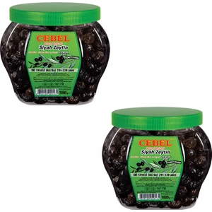 2li Fırsat Paketi 2 Adet Siyah Zeytin Iri Taneli 1000+1000 Gr.