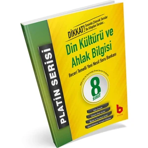 Basamak Yayınları LGS 8.Sınıf Platin Serisi Din Kültürü ve Ahlak Bilgisi Yeni Nesil Soru Bankası