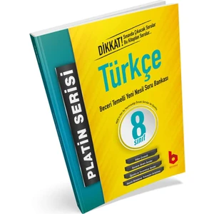 Basamak Yayınları LGS 8.Sınıf Platin Serisi Türkçe Yeni Nesil Soru Bankası