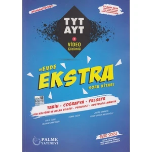 Palme Yayıncılık TYT AYT Tarih Coğrafya Felsefe Evde Ekstra Soru Kitabı