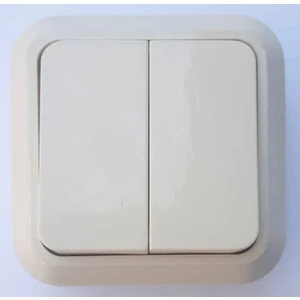 Sıva Üstü Komitatör Ikili Anahtar Krem