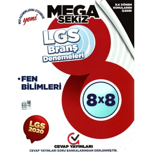 Cevap Yayınları 8. Sınıf LGS Ilk 1. Birinci Dönem Fen Bilimleri Branş Denemeleri
