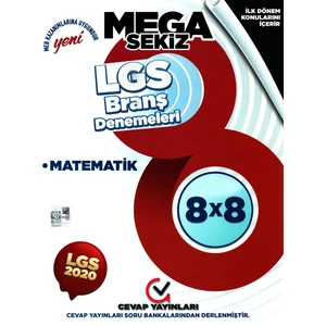 Cevap Yayınları 8. Sınıf LGS Ilk 1. Birinci Dönem Matematik Branş Denemeleri