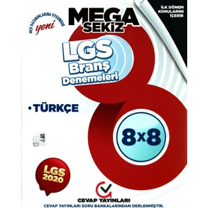 Cevap Yayınları 8. Sınıf LGS Ilk 1. Birinci Dönem Türkçe Branş Denemeleri