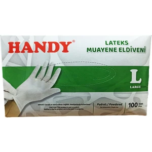 Lateks Pudralı Eldiven Large 100'lü