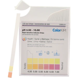 Ph 4,5-10 Ölçer Test Kağıtları + Turnisol Ph Test Kiti Çubukları Kutu Içerisinde Ölçüm Çubuğu 100'lü