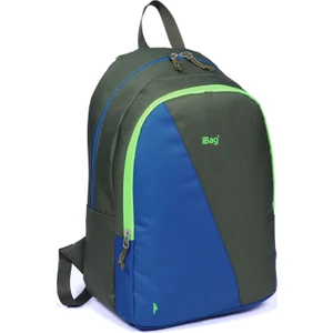 İbag İki Bölmeli Lacivert-Haki Yeşil Okul Sırt Çantası 14250