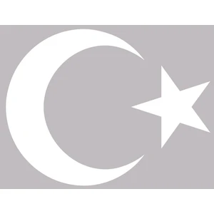 Tuğra Reklam Beyaz Ayyıldız 31 x 24 cm Beyaz