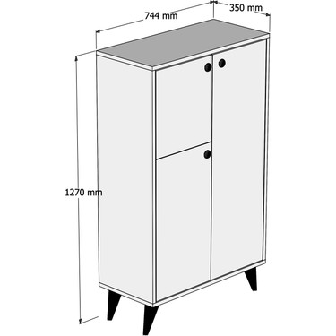 Bimossa Y8020 Gordion Çok Amaçlı Düzenleyici Dolap Beyaz Fiyatı