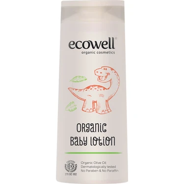 Ecowell Organik Bebe Losyonu Hassas Ciltler İçin Yumuşatıcı 300 ml Sertifikalı