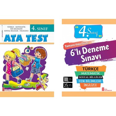 Ata Yayincilik 4 Sinif Ata Test 6 Li Deneme Sinavi Kitabi