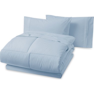 yatas bedding basic uyku seti tek kisilik mavi fiyati