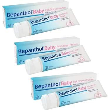Bepanthol Baby Pişik Önleyici Merhem 3 Adet 100 gr Doğumdan İtibaren Uygun Hassas Ciltler