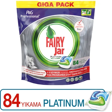 Fairy Professional 84 Yıkama Platinum Bulaşık Makinesi Deterjanı Kapsülü