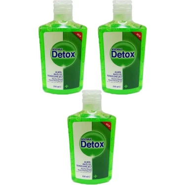 Whenna Detox El Temizleyici Alkol Bazlı Dezenfektanı Jel 250 ml 3