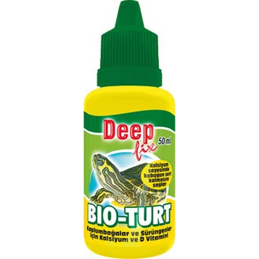 Deep Fix Bio-Turt 50ML Kabuk Koruyucu Sürüngenler İçin Özel Formül Kalsiyum Ve D