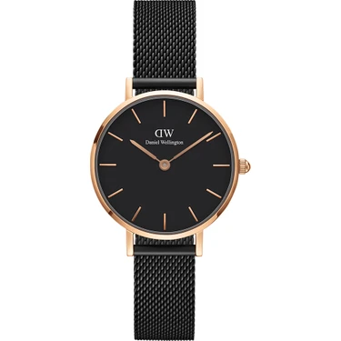 Daniel Wellington Petite 28 Ashfield RG Black Kad n Kol Fiyat