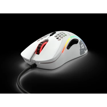 Glorious Model D Minus Kablolu Parlak Beyaz RGB Oyuncu Mouse
