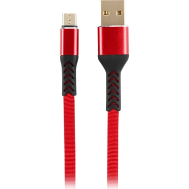 MF Product Jettpower 0001 Metal Başlıklı Örgülü 2.4A Micro Usb Hızlı  Şarj Kablosu 30 cm