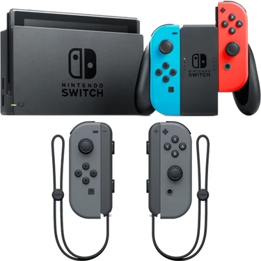 Nintendo Switch Neon Konsol ve Gri