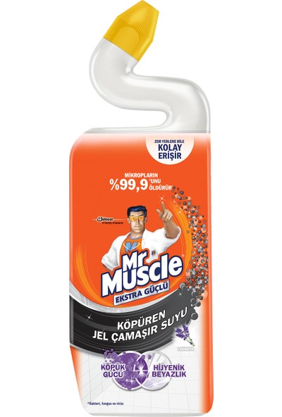 Mr. Muscle Tuvalet Temizleyici Köpüren Jel Çamaşır Suyu Katkılı Lavanta 750 ml