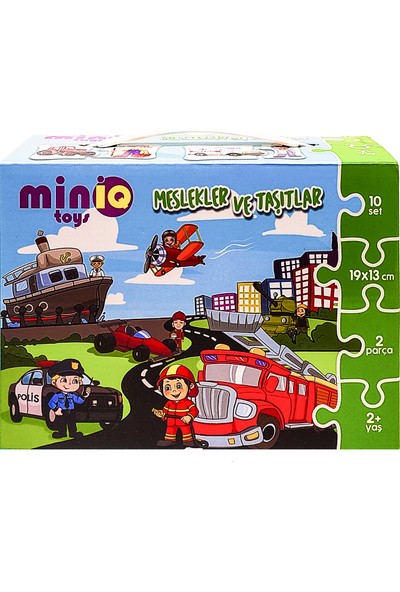 MinİQ Toys Meslekler ve Taşıtlar Puzzle 20 Parça