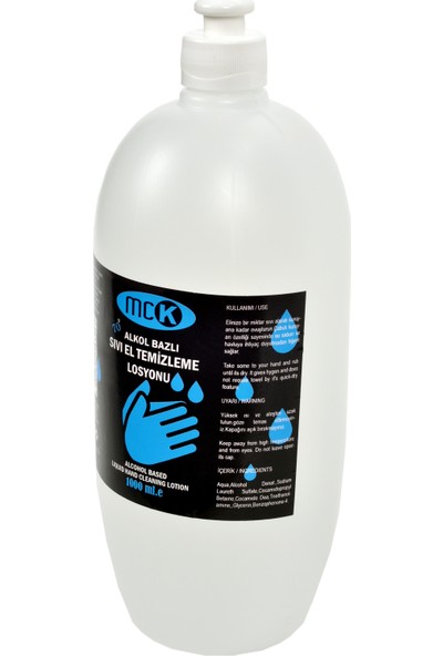 MCK Alkol Bazlı Sıvı El Temizleme Losyonu 1000 ml