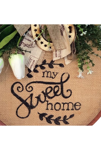 Db Handmade Arts & Crafts My Sweet Home Kapı Süsü / Çelengi 30 cm