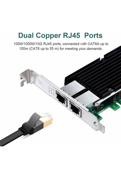 Intel Intel® X540-T2 Dual / 2 Port 10GBE Server Ethernet Kart