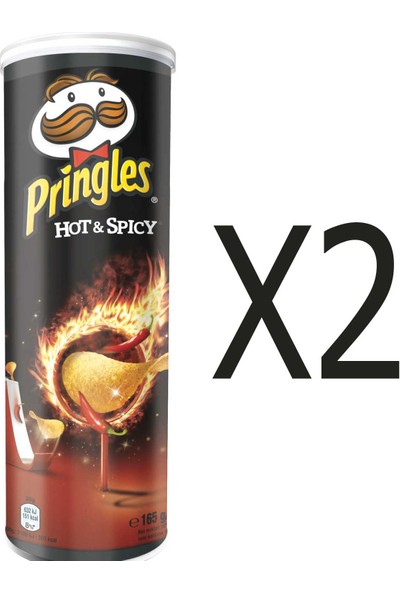 Pringles Hot & Spicy 165 gr x 2 Adet