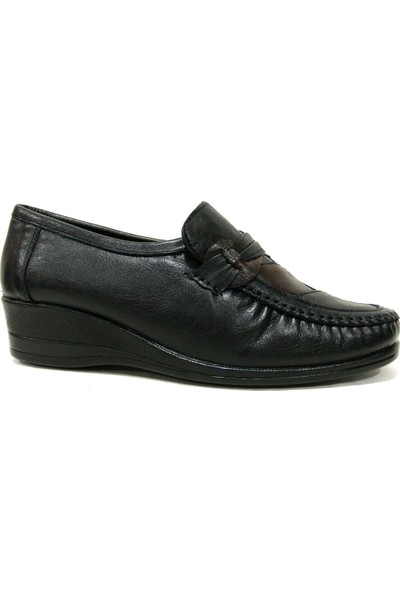 Filik 105 Siyah Kahverengi Comfort Kadın Ayakkabı