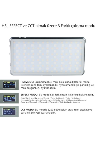 Sanger PRO-S21 Rgb LED Video Efekt Işığı