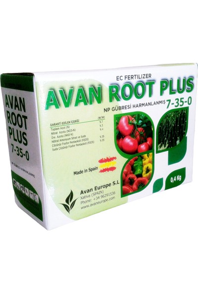 Biyoses Tarım Avan Root Plus 7-35-0 400 gr